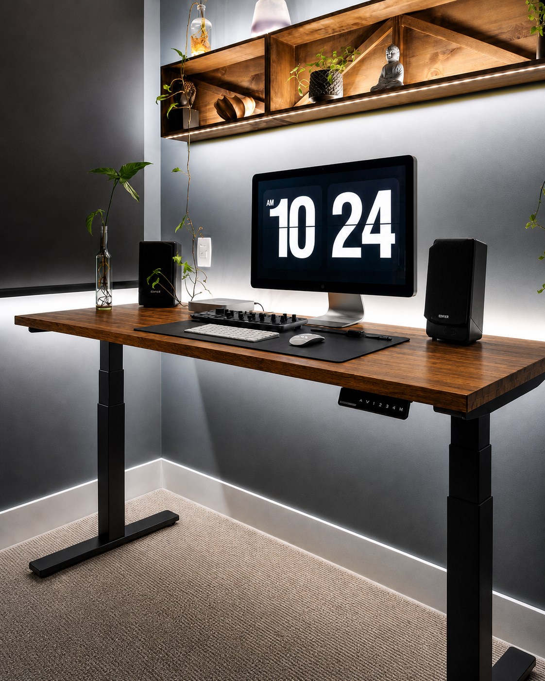 Mesa com Regulagem de Altura GenioDesk ART em ambiente premium